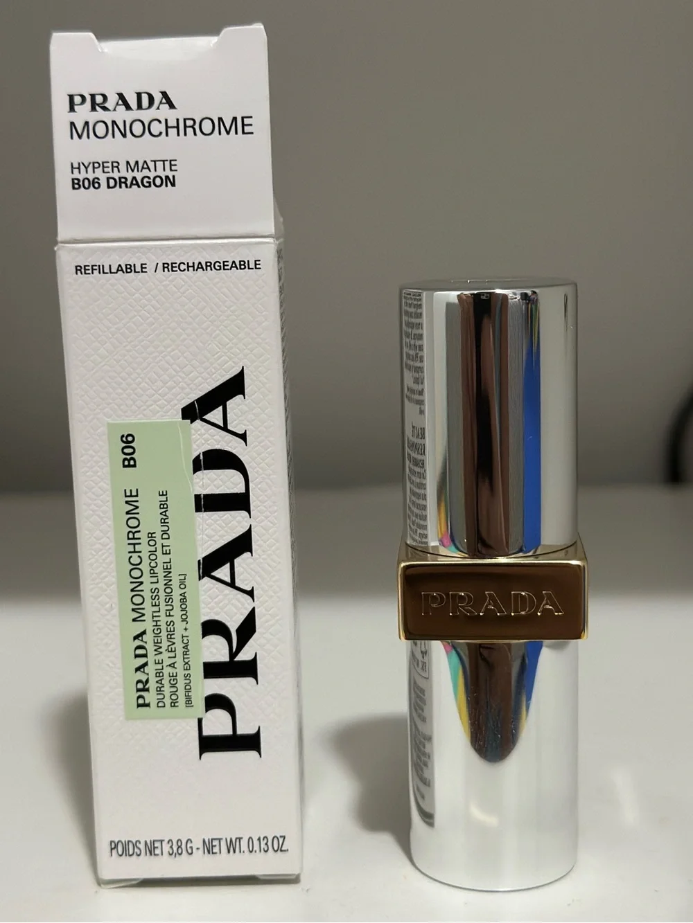 PRADA MONOCHROME HYPER MATTE LIPSTICK B06 DRAGON